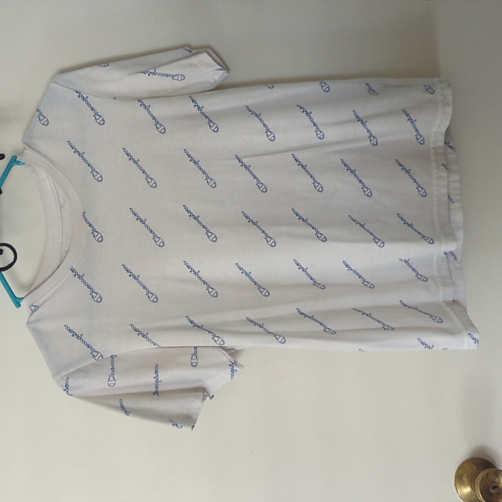 White Champion Tee